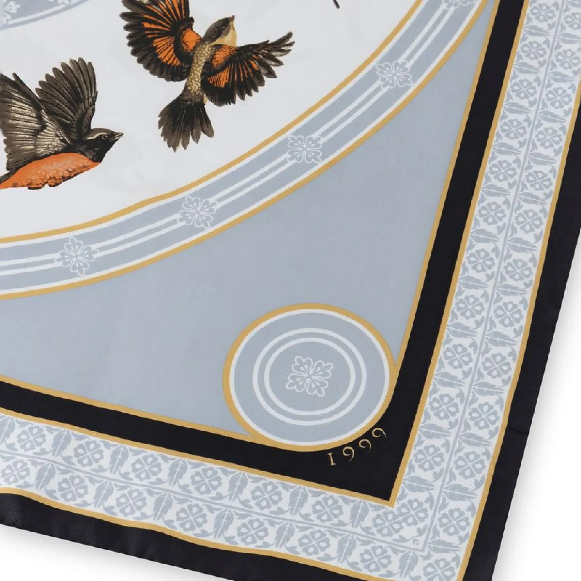 Patek Philippe Patek Philippe × Ermenegildo Zegna · 'Birds in Flight' Silk Scarf · Limited Edition · 1999 - detail view